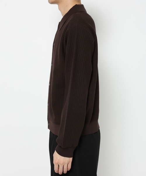 HARE(ハレ)の「パールボタンコンパクトニットシャツ(HARE)(ニット/セーター・メンズ・ブラウン/ホワイト/ブラック・SMALL/MEDIUM)」の18枚目の写真