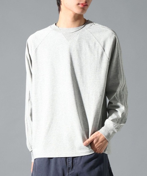 LAND MUSEUM(ランドミュージアム)の「LAND MUSEUM/サイドラインロンT(Tシャツ/カットソー・メンズ・ブラウン/グレー/ブラック・MEDIUM/LARGE)」の3枚目の写真