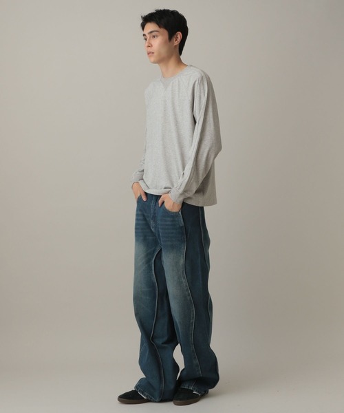 LAND MUSEUM(ランドミュージアム)の「LAND MUSEUM/サイドラインロンT(Tシャツ/カットソー・メンズ・ブラウン/グレー/ブラック・MEDIUM/LARGE)」の22枚目の写真