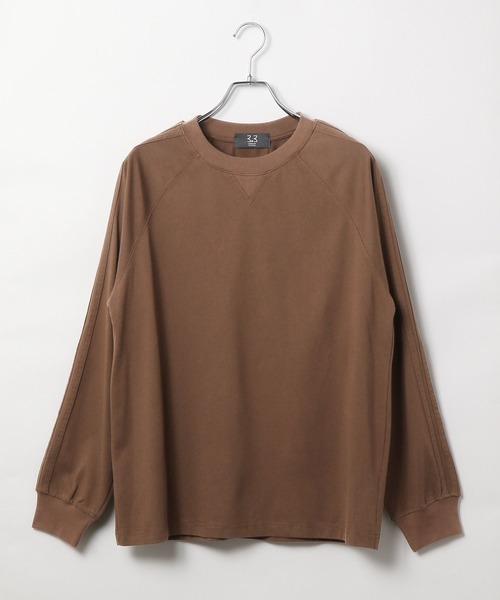 LAND MUSEUM(ランドミュージアム)の「LAND MUSEUM/サイドラインロンT(Tシャツ/カットソー・メンズ・ブラウン/グレー/ブラック・MEDIUM/LARGE)」の6枚目の写真