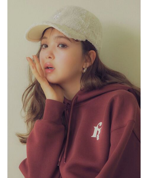 NEW ERA(ニューエラ)の「【CALNAMUR×NEW ERA】SWEAT SHORT HOODIE CALNAMUR(パーカー・レディース・ブラウン/ミント・MEDIUM/LARGE)」の7枚目の写真