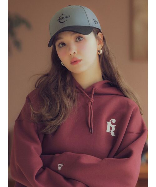 NEW ERA(ニューエラ)の「【CALNAMUR×NEW ERA】SWEAT SHORT HOODIE CALNAMUR(パーカー・レディース・ブラウン/ミント・MEDIUM/LARGE)」の8枚目の写真