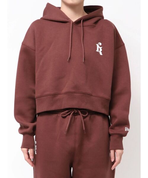 NEW ERA(ニューエラ)の「【CALNAMUR×NEW ERA】SWEAT SHORT HOODIE CALNAMUR(パーカー・レディース・ブラウン/ミント・MEDIUM/LARGE)」の10枚目の写真