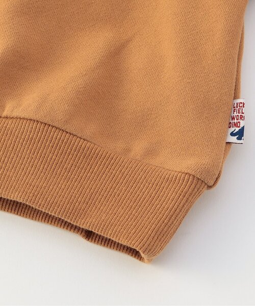 F.O.KIDS(エフオーキッズ)の「【ジュニア対応】VS DINOスリーブプリントトレーナー(スウェット・キッズ・オレンジ/オフホワイト/ブルー・140/130/120/110/100/90/80)」の5枚目の写真