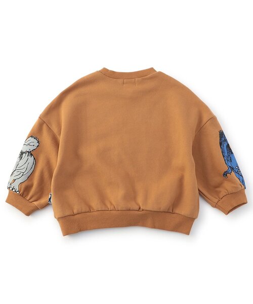 F.O.KIDS(エフオーキッズ)の「【ジュニア対応】VS DINOスリーブプリントトレーナー(スウェット・キッズ・オレンジ/オフホワイト/ブルー・140/130/120/110/100/90/80)」の6枚目の写真