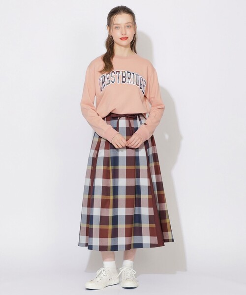 CB CRESTBRIDGE（シービークレストブリッジ）の「クレストブリッジチェックスカート（スカート・レディース・ブルー系その他7/レッド系その他2・M/S）」の3枚目の写真