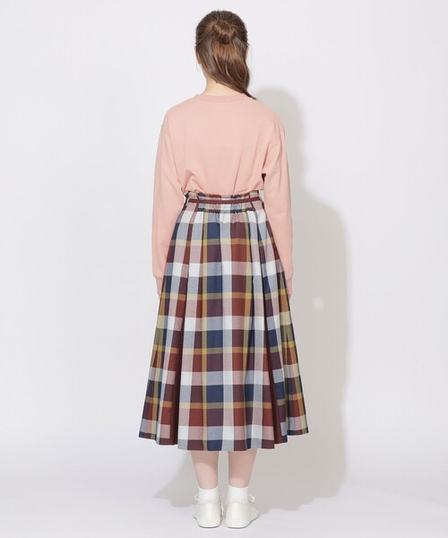 CB CRESTBRIDGE（シービークレストブリッジ）の「クレストブリッジチェックスカート（スカート・レディース・ブルー系その他7/レッド系その他2・M/S）」の5枚目の写真