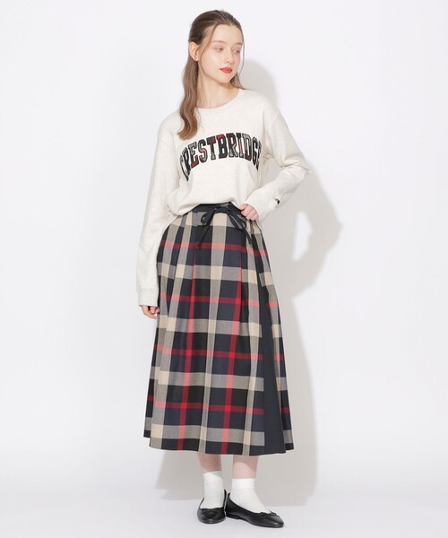 CB CRESTBRIDGE（シービークレストブリッジ）の「クレストブリッジチェックスカート（スカート・レディース・ブルー系その他7/レッド系その他2・M/S）」の8枚目の写真