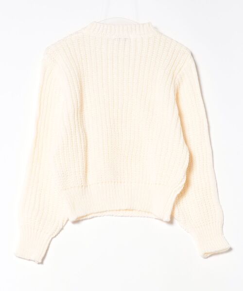 VIBGYOR（ヴィブジョー）の「ボリュームアームニットトップス(LEY)（ニット/セーター・レディース・ブラウン/ベージュ・FREE）」の3枚目の写真