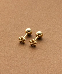 【サージカルステンレス】マイクロフラワーのステンレス製スクリューロックピアス