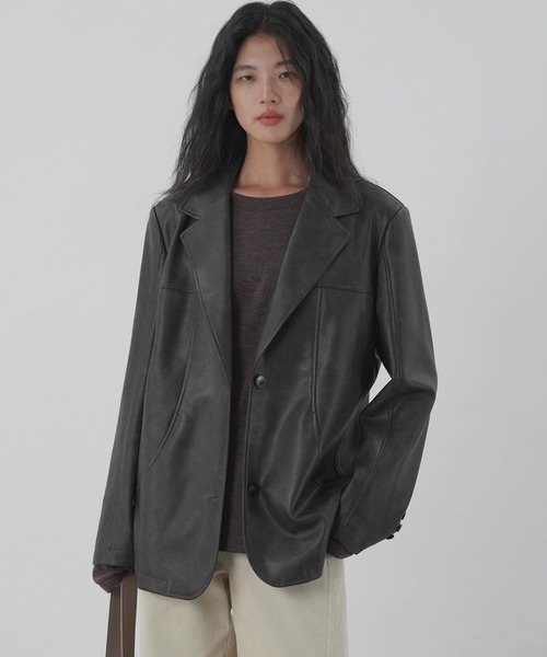 Fano Studios（ファノ ストゥディオズ）の「PUレザー ボアライダース