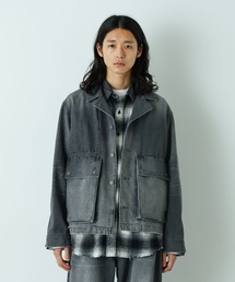 GRANCY グレーデニムジャケット スタイルブロック STYLEBLOCK 7分袖デニムジャケットGジャン