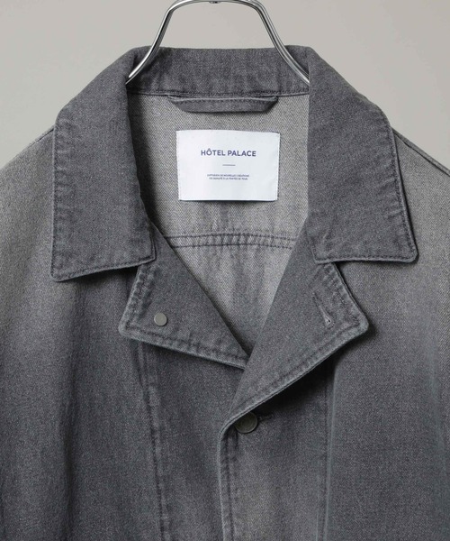 NANO universe（ナノユニバース）の「｢HOTEL PALACE｣ フェードデニムカバーオールジャケット（デニムジャケット・メンズ・グレー/ブルー・L/M）」の10枚目の写真