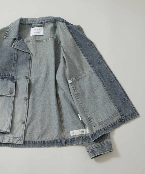 セール】｢HOTEL PALACE｣ フェードデニムカバーオールジャケット