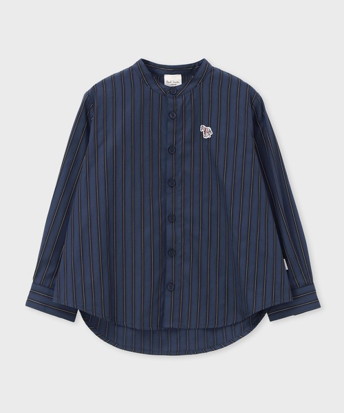 セール】ジュニア ストライプ バンドカラーシャツ / 893178 4153224