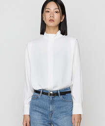 K.T KIYOKO TAKASE | マットサテン デザインハイネックブラウス(シャツ/ブラウス)