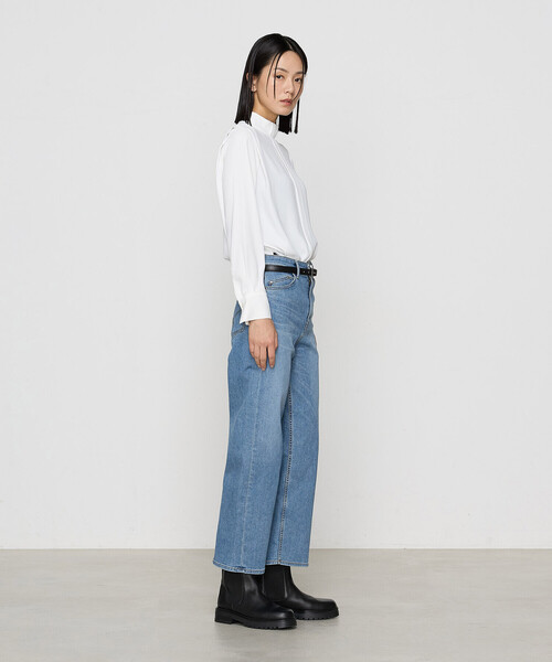 K.T KIYOKO TAKASE（キヨコタカセ）の「マットサテン デザインハイネックブラウス（シャツ/ブラウス・レディース・ブラック/ボルドー/ホワイト/ブラウン・9号/11号）」の8枚目の写真