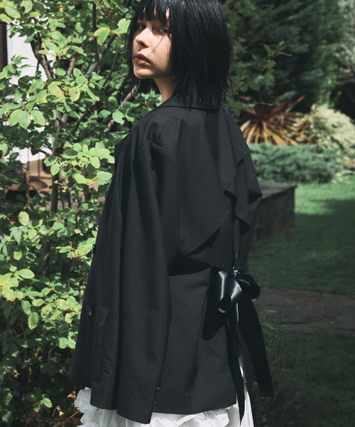 セール】BACK RIBBON TAILORED JACKET（テーラードジャケット