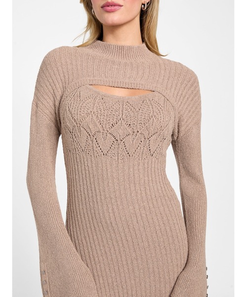 マーク&ロナ　CODE Mサイズ　ノンスリーブワンピース ノースリーブジャガードワンピース S M L 【メール便対応可