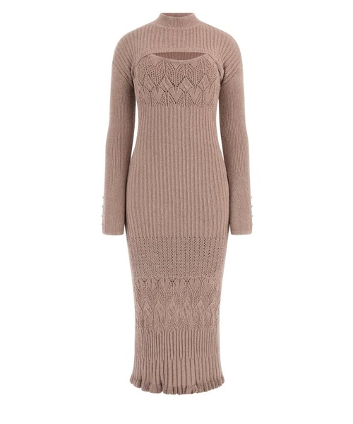 Long Sleeves Mn Shrug Shinju Dress ワンピース ドレス | GUESS(ゲス