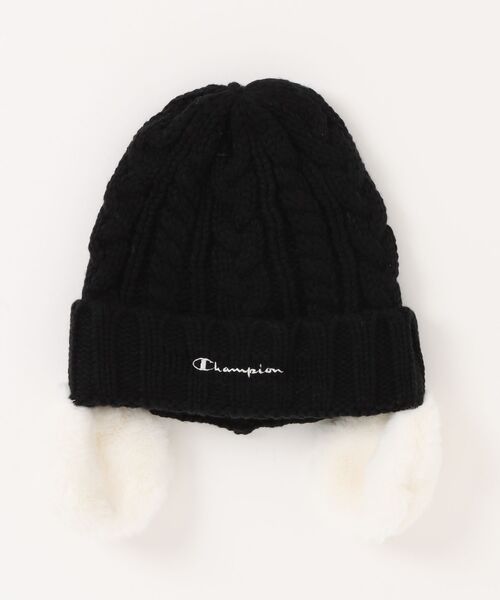 Champion（チャンピオン）の「champion kids / ボア耳ケーブルワッチ / 438-0045（ニットキャップ/ビーニー・キッズ・パープル/ミント/ホワイト/ブラック・FREE）」の3枚目の写真