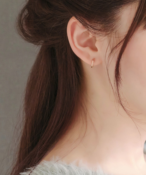 Phoebe（フィービィー）の「【K10】ディアフープピアス(片耳) ローズゴールド/BOXつき（ピアス（片耳用）・レディース・ピンクゴールド・FREE）」の6枚目の写真