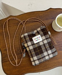 ウールタッチショルダーバッグ ポシェット