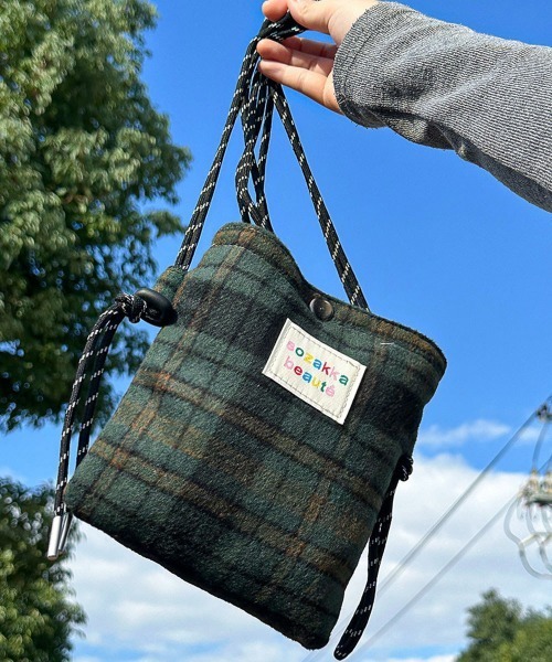 Miniministore（ミニミニストア）の「ウールタッチショルダーバッグ ポシェット（ショルダーバッグ・レディース・ブラウン/ブルー/ダークグリーン/グレー/ブラック・FREE）」の12枚目の写真