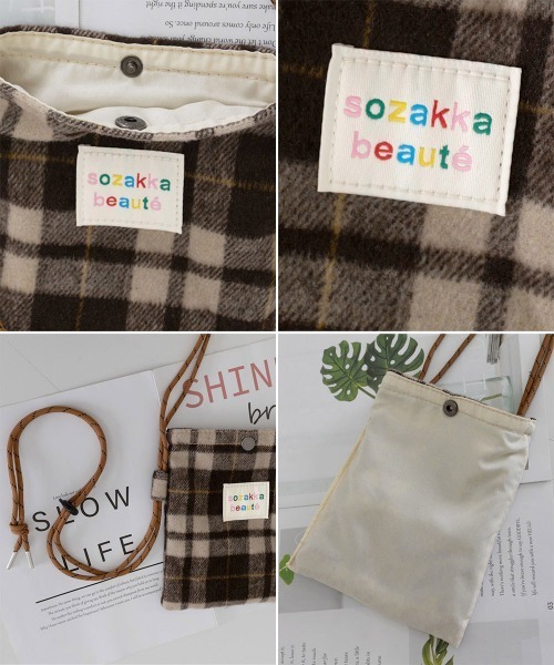 Miniministore（ミニミニストア）の「ウールタッチショルダーバッグ ポシェット（ショルダーバッグ・レディース・ブラウン/ブルー/ダークグリーン/グレー/ブラック・FREE）」の8枚目の写真