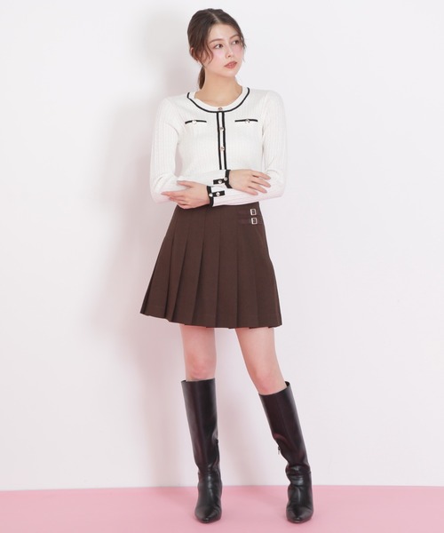JILL by JILL STUART(ジルバイジルスチュアート)の「◇バイカラーケーブルニット(ニット/セーター・レディース・ブラック/ネイビー/ピンク/ホワイト・FREE)」の10枚目の写真