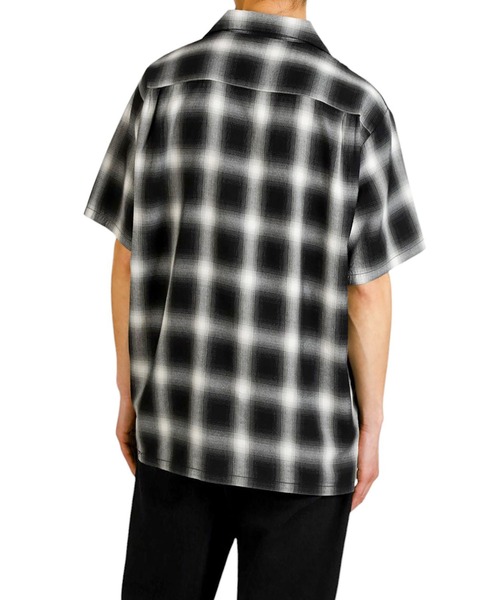 orSlow（オアスロウ）の「Orslow / オアスロウ：OMBRE CHECK SHORT SLEEVE SHIRT：01-8081-161[STD]（シャツ/ブラウス・メンズ・ブラック系その他・3(L)/2(M)/4(XL)）」の8枚目の写真
