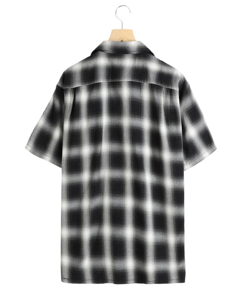 orSlow（オアスロウ）の「Orslow / オアスロウ：OMBRE CHECK SHORT SLEEVE SHIRT：01-8081-161[STD]（シャツ/ブラウス・メンズ・ブラック系その他・3(L)/2(M)/4(XL)）」の2枚目の写真