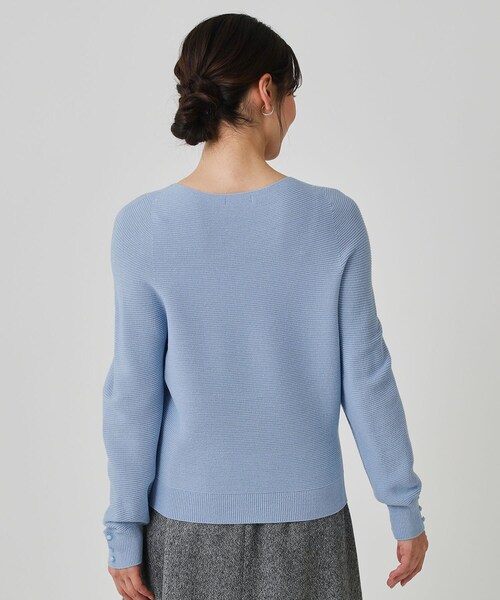 COUP DE CHANCE（クードシャンス）の「【手洗い可／日本製／ホールガーメント】ラメ混ドルマンニットトップス（ニット/セーター・レディース・ナチュラル/サックスブルー/ブラック/ピンク系/ピンク/ライトグレー・38/34）」の11枚目の写真