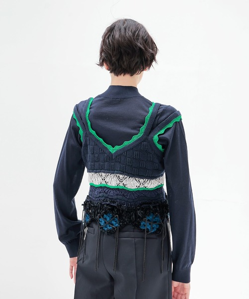 ODAKHA(オダカ)の「ODAKHA × DRESSLAVE / 20th crazy hand bustier(クレイジーハンドビスチェ)(ベスト・レディース・ネイビー・38)」の3枚目の写真