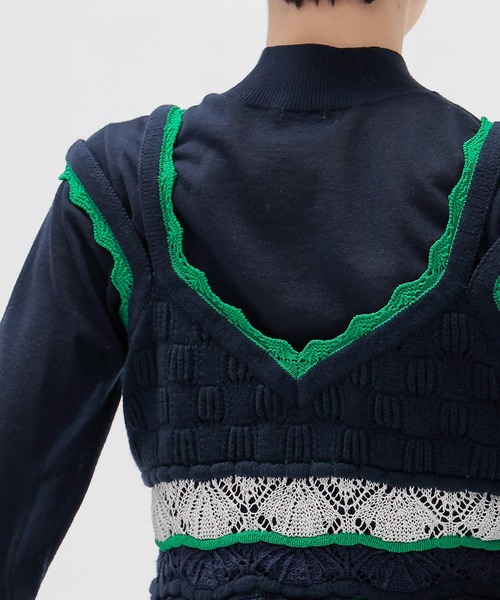 ODAKHA(オダカ)の「ODAKHA × DRESSLAVE / 20th crazy hand bustier(クレイジーハンドビスチェ)(ベスト・レディース・ネイビー・38)」の6枚目の写真