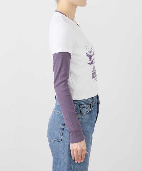 Carne Bollente（カルネボレンテ）の「【Carne Bollente/カルネボレンテ】  Kitten Crush AW25LT0501（Tシャツ/カットソー・レディース・ホワイト・SMALL）」の6枚目の写真