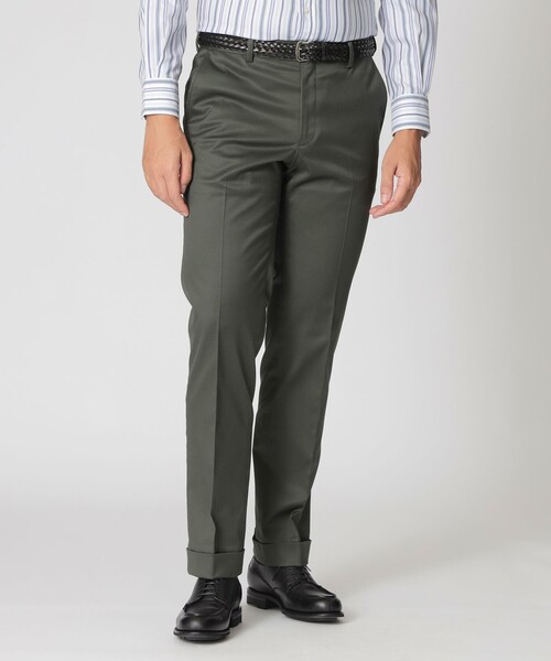Paul Stuart(ポールスチュアート)の「「Adjustable Fit」&「Keep Pressed」 ペルヴィアンピマ×オーガニック綿ドレスチノ(スラックス・メンズ・オフホワイト/ベージュ系その他/ネイビー/グリーン系その他7・52/50/48/46)」の3枚目の写真