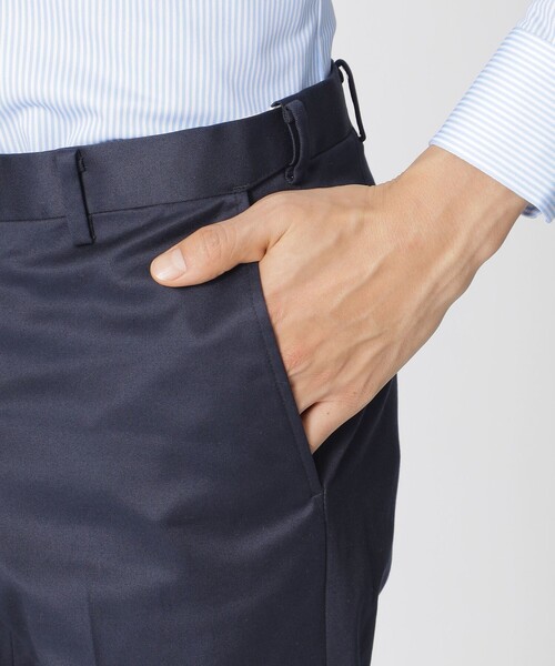Paul Stuart(ポールスチュアート)の「「Adjustable Fit」&「Keep Pressed」 ペルヴィアンピマ×オーガニック綿ドレスチノ(スラックス・メンズ・オフホワイト/ベージュ系その他/ネイビー/グリーン系その他7・52/50/48/46)」の13枚目の写真