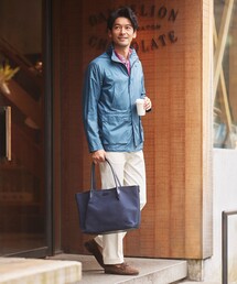 Paul Stuart（ポールスチュアート）の「「Adjustable Fit」&「Keep Pressed」 ペルヴィアンピマ×オーガニック綿ドレスチノ（スラックス）」