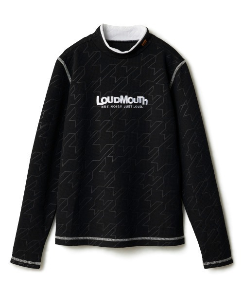 Loudmouth(ラウドマウス)の「【Loudmouth/ラウドマウス】レディースエンボスジャージ長袖シャツ ストレッチモックネック長袖シャツ ゴルフ(シャツ/ブラウス・レディース・ブラック/オフホワイト/ピンク・LARGE/X-LARGE/MEDIUM)」の8枚目の写真