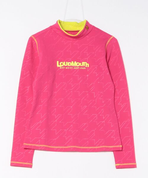 Loudmouth(ラウドマウス)の「【Loudmouth/ラウドマウス】レディースエンボスジャージ長袖シャツ ストレッチモックネック長袖シャツ ゴルフ(シャツ/ブラウス・レディース・ブラック/オフホワイト/ピンク・LARGE/X-LARGE/MEDIUM)」の14枚目の写真