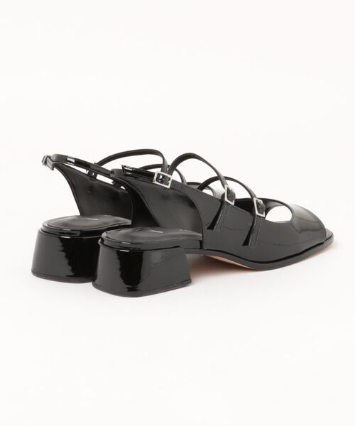 CARRANO（カラーノ）の「【CARRANO】ダブルストラップヒールサンダル(62011C)（サンダル・レディース・グレー/ブラック・37/36/35/39/38）」の3枚目の写真