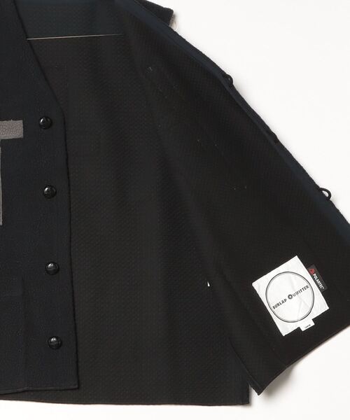 BURLAP OUTFITTER（バーラップアウトフィッター）の「PILE CROSS VEST / パイル クロス ベスト（ベスト・メンズ・ナチュラル/チャコールグレー/ブラック・LARGE/MEDIUM）」の10枚目の写真