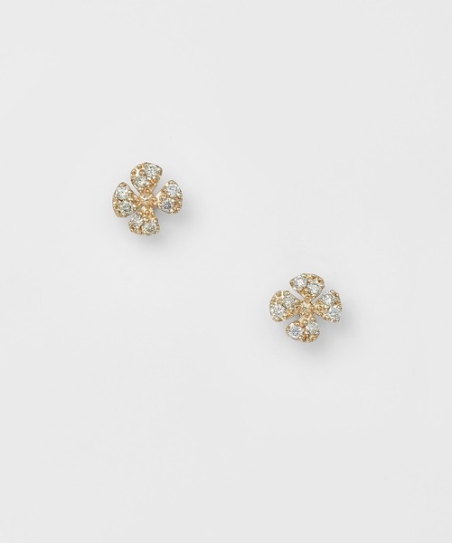 agete(アガット)の「K10ダイヤモンドピアス(0.03ct)【インスタLIVE紹介アイテム】(ピアス(両耳用)・レディース・ゴールド系その他・FREE)」の1枚目の写真