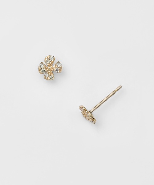 agete(アガット)の「K10ダイヤモンドピアス(0.03ct)【インスタLIVE紹介アイテム】(ピアス(両耳用)・レディース・ゴールド系その他・FREE)」の2枚目の写真