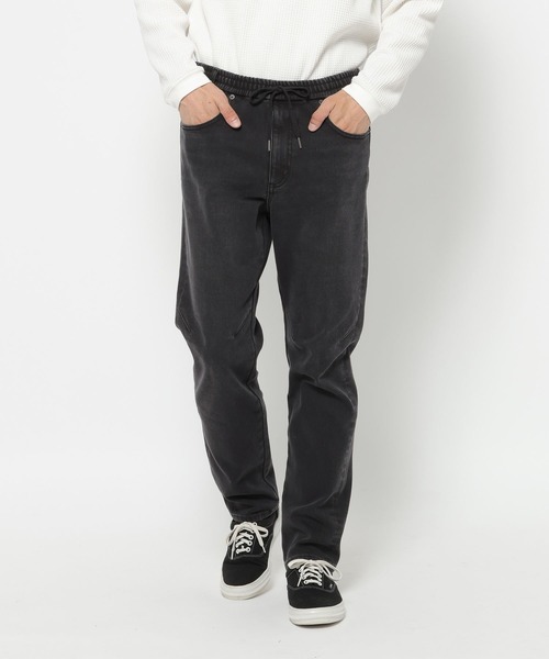 BAYFLOW（ベイフロー）の「【裏起毛・ストレッチ】WARM UPスリムデニムパンツ（デニムパンツ・メンズ・ブラック/ネイビー・MEDIUM/LARGE）」の2枚目の写真