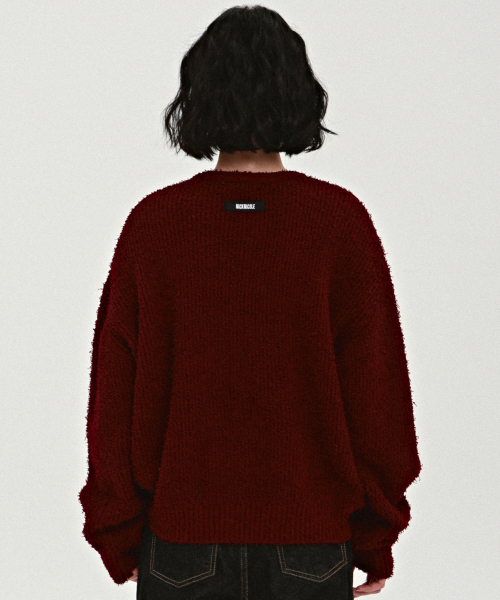 NICK&NICOLE（ニックアンドニコール）の「BOUCLE LS SWEATER_BURGUNDY（ニット/セーター・レディース・その他・FREE）」の3枚目の写真