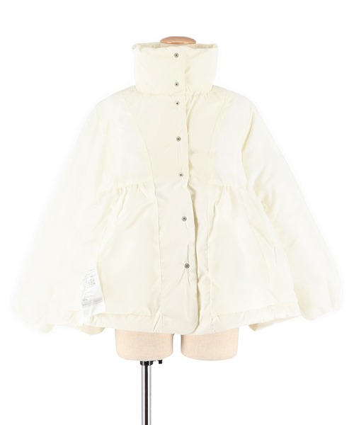 coca(coca)(コカ)の「中綿スタンドカラーフレアブルゾン(ブルゾン・レディース・ブラック/アイボリー・L/M)」の18枚目の写真