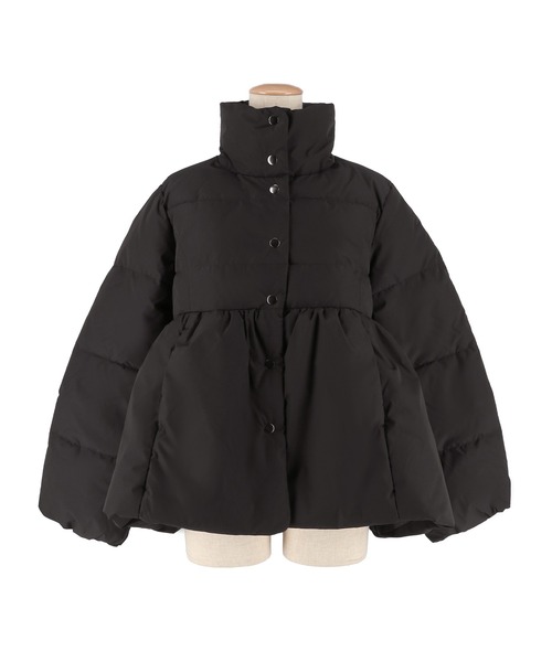 coca(coca)(コカ)の「中綿スタンドカラーフレアブルゾン(ブルゾン・レディース・ブラック/アイボリー・L/M)」の19枚目の写真