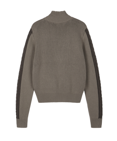 AAKAM(アーカム)の「Sun Jacquard Zip-Up Sweater (Brown)(ニット/セーター・レディース・その他・1/2)」の2枚目の写真